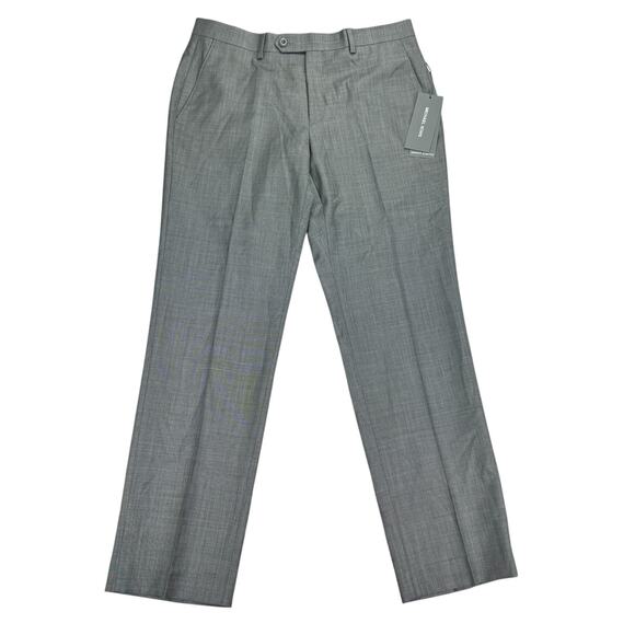 Michael Kors Mens MacArthur Modern Fit Airsoft Stretch Suit Pants Lt Gray 32x30 - Picture 1 of 4